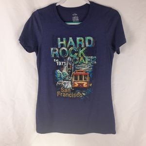 Hard rock San Francisco cable car Tee Large